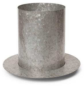 Ferm LIVING Auran vaso da fiori, grigio, altezza 26,6 cm, ferro