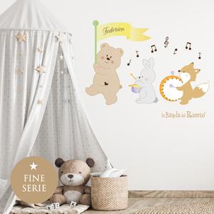 Adesivi murali I Musicisti Azzurro - Adesivi Murali per Bambini