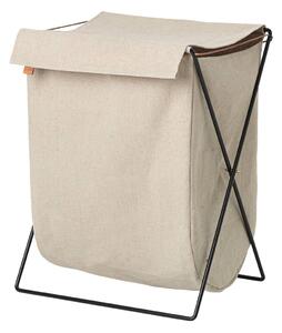 Ferm LIVING cesto per la biancheria Herman, altezza 65 cm, cotone, ferro