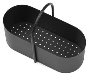 Ferm LIVING Cassetta degli attrezzi Grib, nera, larghezza 35 cm, ferro