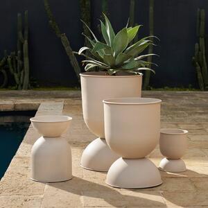 Ferm LIVING Vaso da fiori a clessidra, beige, Ø 50 cm, reversibile