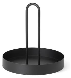 Ferm LIVING Vassoio Grib, nero, Ø 28 cm, ferro