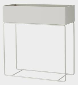 Ferm LIVING Plant Box, grigio, 60 x 25 x 65 cm, acciaio