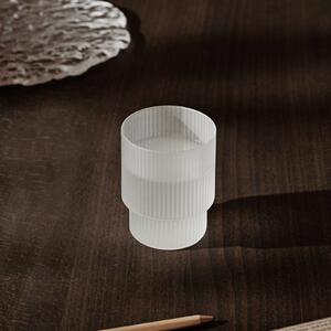 Ferm LIVING fermING Glass Ripple, bianco, 200 ml, soffiato a bocca, set da 4