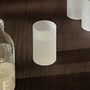 Ferm LIVING Verrine Ripple, bianco, 140 ml, vetro, set di 4