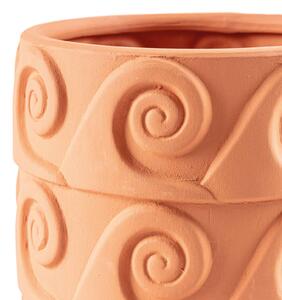 SELETTI Vaso Magna Grecia Onda, sottobicchiere, terracotta