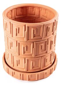 SELETTI Vaso Magna Grecia Greca, sottobicchiere, terracotta