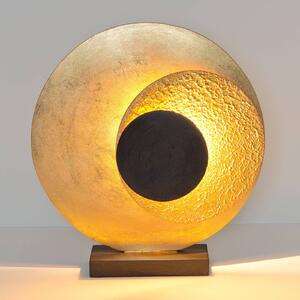 Holländer Lampada da tavolo LED La Bocca, H 43 cm giallo-oro