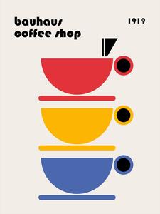 Illustrazione Bauhaus Coffee Minimalist, Retrodrome