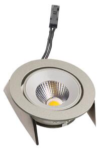 Lampada LED incasso SR 68 43° Dim-to-Warm, acciaio