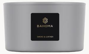 Candela profumata a 3 stoppini Smoke & Leather (giglio, fiori di tiglio)