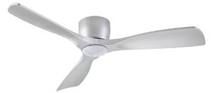 Ventilatore da soffitto Moneno Smart LED, argento, CC, dimmerabile, CCT - Lucande, Moneno, dimmerabile, Metallizzato, Soggiorno, Metallo, Moderno