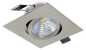 Faretto Ad Incasso Moderno Saliceto Alluminio Nichel Satinato Led 6W Ip20