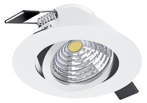 Faretto Ad Incasso Moderno Saliceto In Alluminio Bianco Led Integrato 6W 2700K