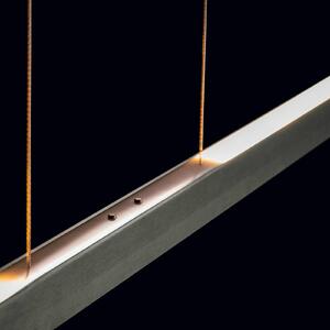 Holtkötter Xena S sospensione LED, 120 cm, platino