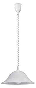 Rabalux 3904 - Lampadario a sospensione regolabile ALABASTRO 1xE27/60W/230V in vetro alabastrino
