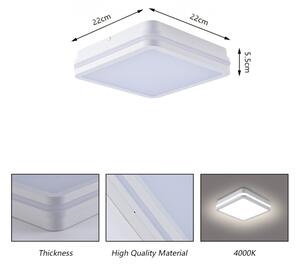 Brilagi - Lampada LED da esterno BENE LED/18W/230V 22x22 cm bianca IP54