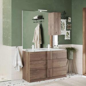 CasaArredoStudio Mobile bagno Jupiter 122 cm. con doppio lavabo in ceramica