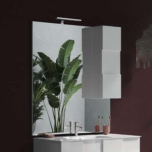 Mobile bagno sospeso Jupiter 122 cm. con doppio lavabo in ceramica 