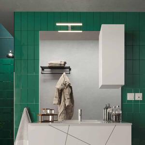 CasaArredoStudio Specchio per bagno con pensile bianco da 80cm