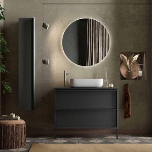 Mobile bagno sospeso Start 122 cm. con doppio lavabo in ceramica 