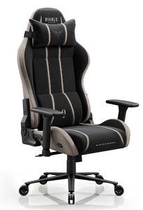 Sedia gaming in tessuto nero-beige Diablo X-One 2.0 Camel Black King