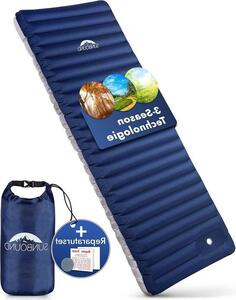 Materasso gonfiabile isolante, spessore 12 cm – massimo comfort durante il sonno – materasso da tenda con sistema pneumatico integrato – ideale per il campeggio, le tende da outdoor e i viaggi