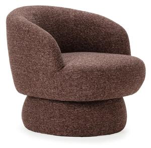 Poltrona viola/marrone girevole Dali – MOME