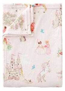Coperta per bambini rosa in micropile 150x200 cm Fairytale – Belle & Boo