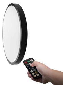 V-TAC VT-8624S Plafoniera LED da parete 24W rotonda con Telecomando e Sensore di Movimento a Microonde corpo Nero 4000K IP44 - 76701