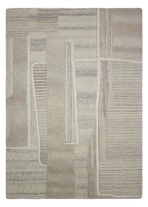 Tappeto greige in lana tessuto a mano 140x200 cm Lira – Flair Rugs