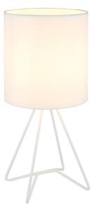 Globo 21734W - Lampada da tavolo TAMIAN 1xE14/40W/230V bianca