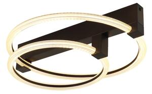 Globo 48050D1S - Plafoniera LED FLETCHER LED/24W/230V 3000K 58x38 cm nera