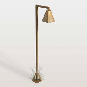 Moretti Luce Lampione a LED Silva Frame, 80 x 19 cm, ottone anticato Frame, Bronzo / Ottone antico, Ottone, Campagna / Rustiche