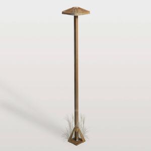 Moretti Luce Lampioncino da giardino Aura Frame, Bronzo / Ottone antico, Ottone, Campagna / Rustiche, Lampada LED da esterni