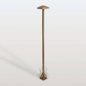 Moretti Luce Lampioncino da giardino Aura Frame, Bronzo / Ottone antico, Ottone, Campagna / Rustiche, Lampada LED da esterni