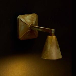 Moretti Luce Applique a LED Silva Disk, profondità 22 cm, ottone anticato, IP65 Disk, Bronzo / Ottone antico, Ottone, Campagna / Rustiche