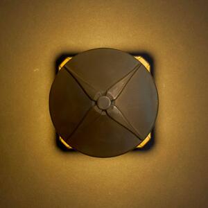 Moretti Luce Applique da esterni Aura Disk, Bronzo / Ottone antico, Ottone, Campagna / Rustiche, Applique da esterni