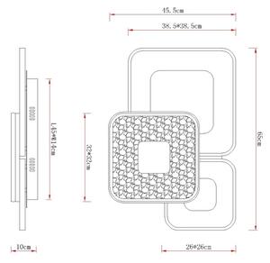Globo 48097-62 - Plafoniera LED dimmerabile MOSAIKO LED/55W/230V 65x45,5 cm+telecomando