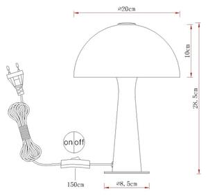 Globo 50670122 - Lampada da tavolo JULIA 1xE14/25W/230V beige