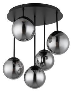 Globo 47441-5S - Lampadario da soffitto a montaggio superficiale HARMON 5xE14/25W/230V nero