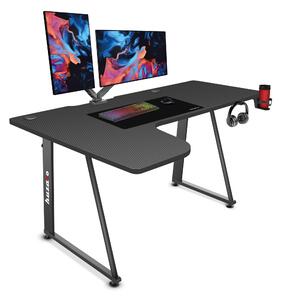 Huzaro Hero 7.7 | Scrivania angolare a L scrivania da gioco scrivania per computer scrivania da ufficio | ufficio casa studio ufficio gamer | 154 x 117 | nero