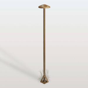 Moretti Luce Lampioncino da giardino Aura Disk, Bronzo / Ottone antico, Ottone, Campagna / Rustiche, Lampada LED da esterni