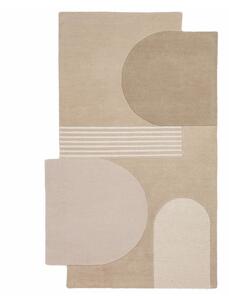 Tappeto di colore naturale in lana tessuto a mano 120x180 cm Lozenge – Flair Rugs