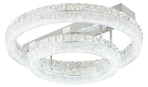 Globo 67387-60D - Plafoniera LED dimmerabile LAUREL LED/60W/230V trasparente+telecomando