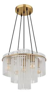Globo 15698H1M - Lampadario a sospensione con cavo GORLEY 5xE27/60W/230V oro
