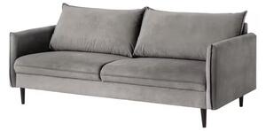 Divano grigio con rivestimento in velluto 203 cm Juli – Ropez