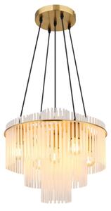 Globo 15698H1M - Lampadario a sospensione con cavo GORLEY 5xE27/60W/230V oro