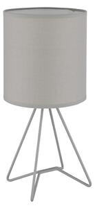 Globo 21734G - Lampada da tavolo TAMIAN 1xE14/40W/230V grigia