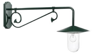 Applique da esterni Louvre, sporgenza 90 cm verde